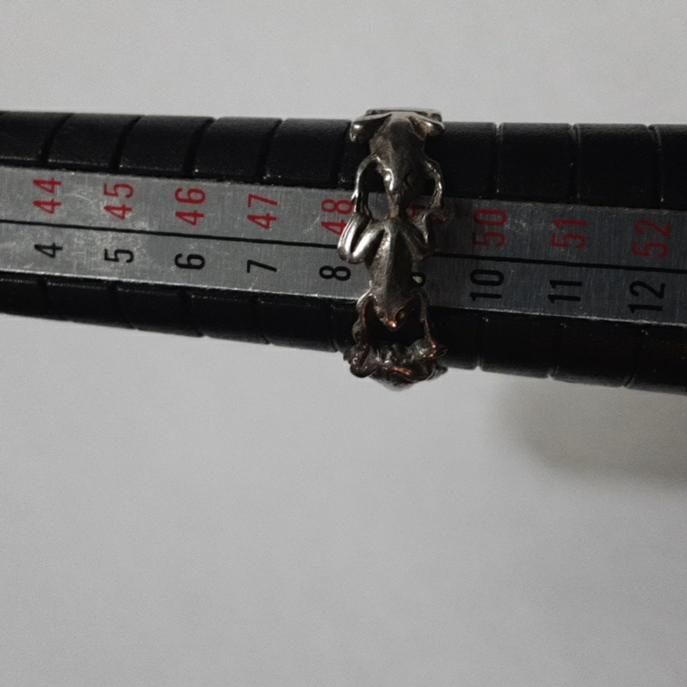 Silver Frog Ring - image 5